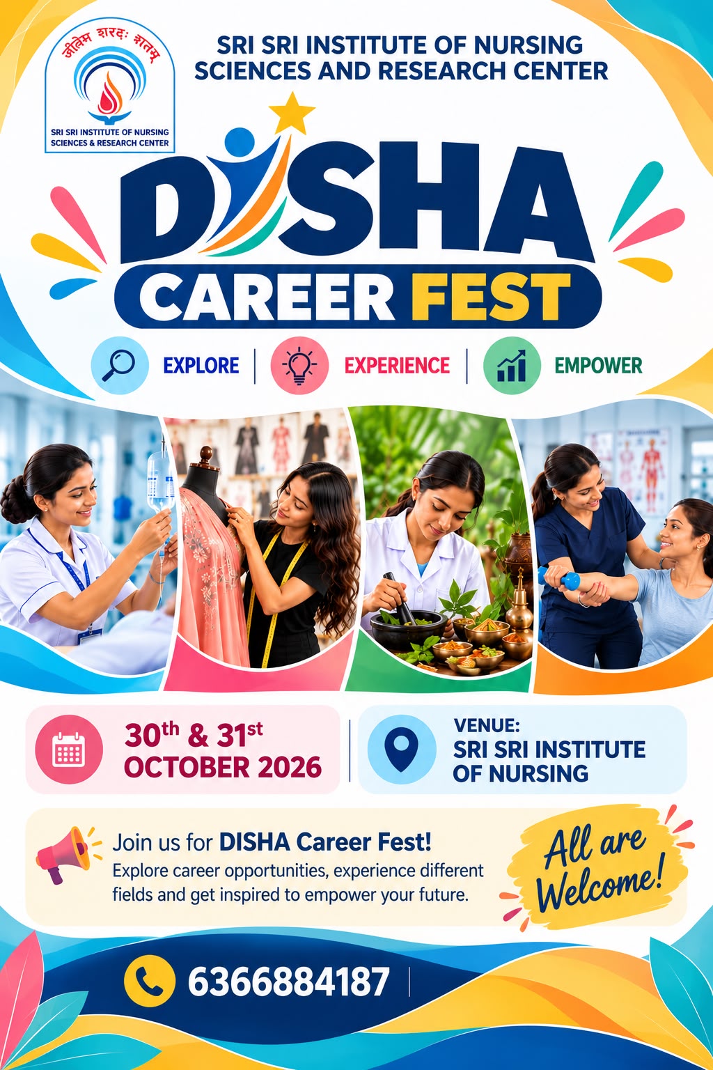 DISHA Career Fest - 30th & 31st October 2026, Sri Sri Institute of Nursing Sciences and Research Center